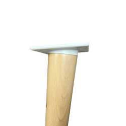 Pied de table basse en bois hêtre vernis Alpha