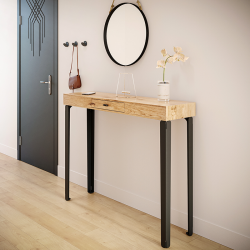 Pieds de table Jaspe sur une console