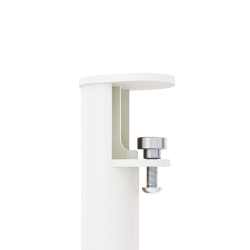 Pied acier blanc vis étau
