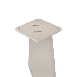 Platine de pied mange debout en acier coloris champagne