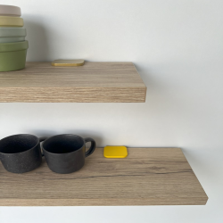 Etagère stratifié chêne clair 90 cm