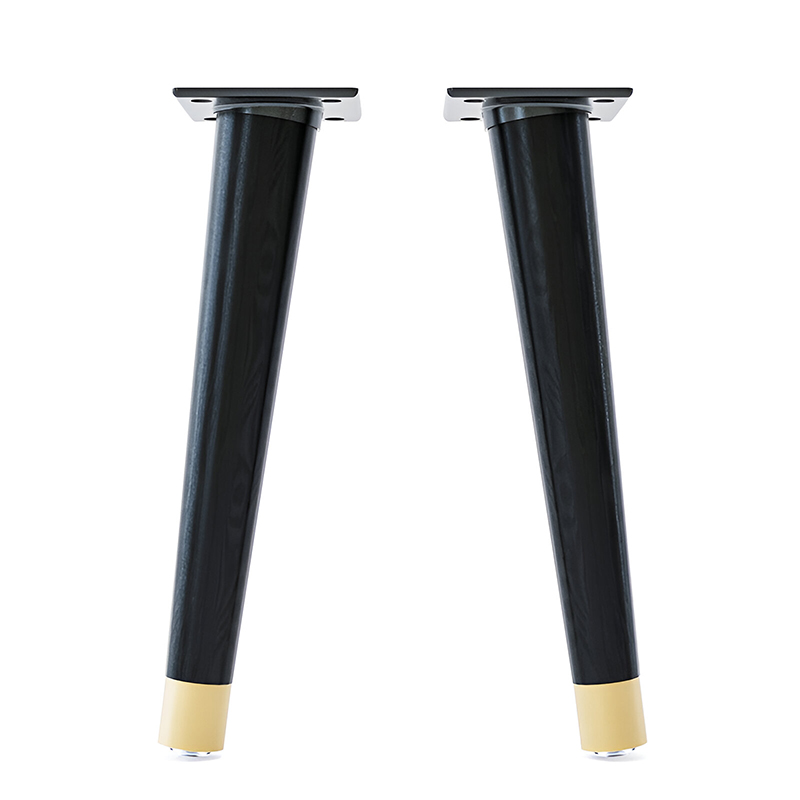 Lot de pieds bois pour table basse