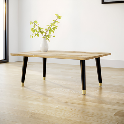 Table basse avec pieds bois Libra inclinés