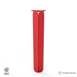 Pied pour table basse Jaspe en acier coloris rouge