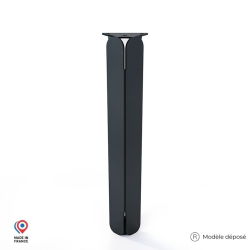 Pied pour table basse Jaspe en acier coloris noir