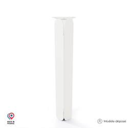 Pied pour table basse Jaspe en acier coloris blanc
