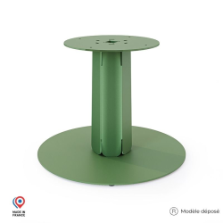 Pied de table basse en acier vert Zircon