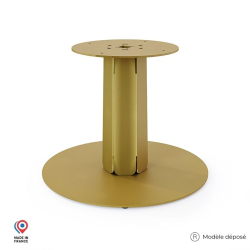 Pied de table basse en acier doré Zircon