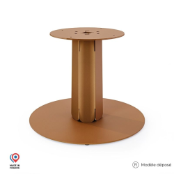 Pied de table basse en acier marron Zircon