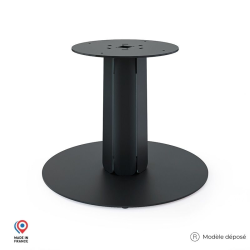 Pied de table basse en acier noir Zircon