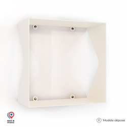 Étagère murale en acier Agate coloris blanc